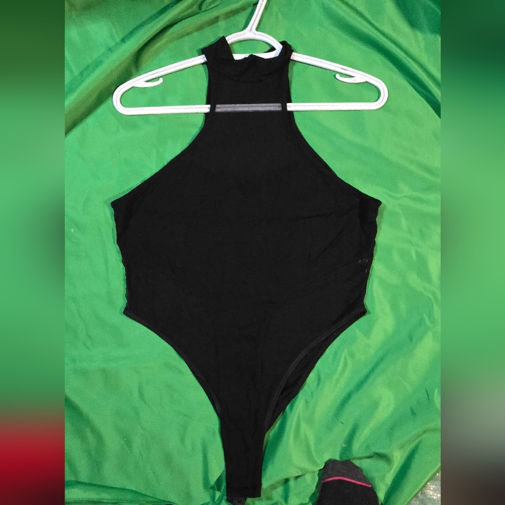 3 For $20 💕 SHEIN Black Curve Bodysuit With Sheer
